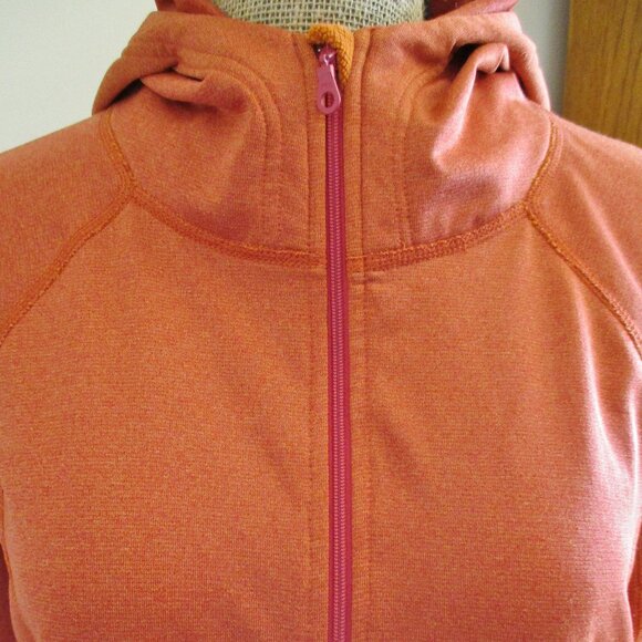 Pendleton Women's Half Zip, Long Sleeve, Athletic Hoodie, Rust/Orange, Size L - Picture 9 of 13
